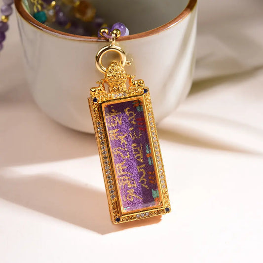 🔮Amethyst Necklace - Natural Crystal Healing Pendant