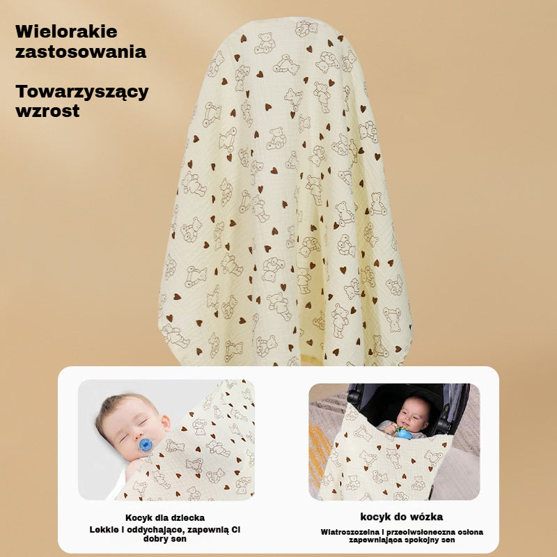 👩‍🍼Bawełniana osłona do karmienia piersią – oddychająca chusta dla mamy🍼