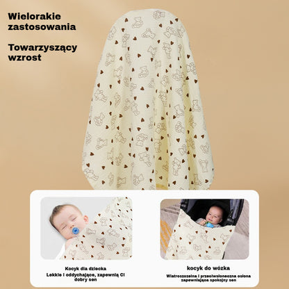 👩‍🍼Bawełniana osłona do karmienia piersią – oddychająca chusta dla mamy🍼