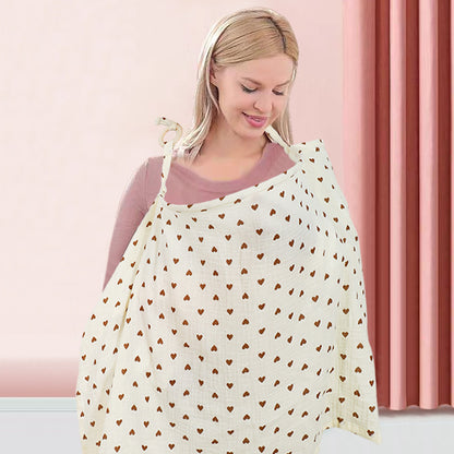 👩‍🍼Bawełniana osłona do karmienia piersią – oddychająca chusta dla mamy🍼