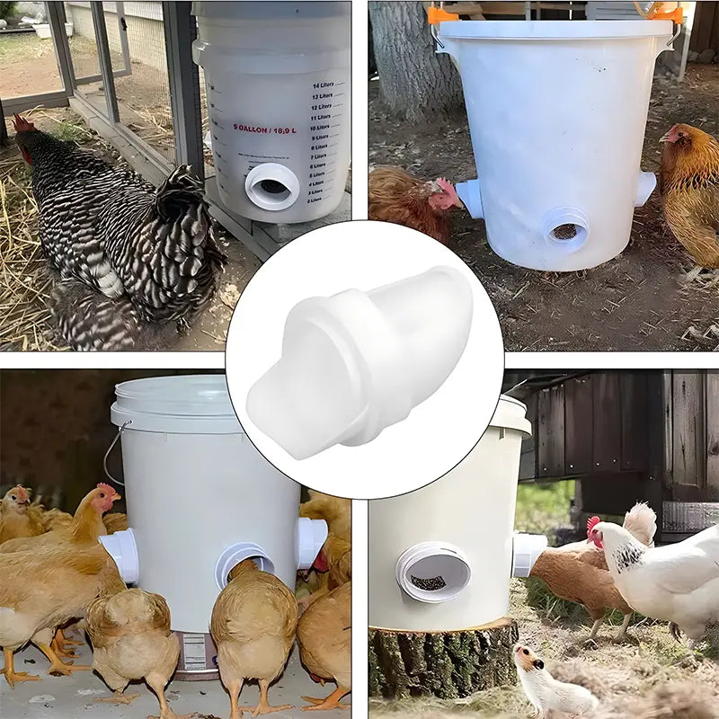 💥 Koniec z marnowaniem paszy! 🦆 Automatyczny karmnik dla kur, kaczek i gęsi – chroni przed dzikimi ptakami i oszczędza Twój czas!