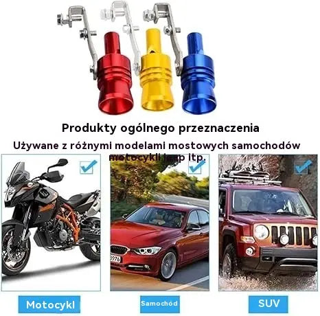 ⚡ Turbo Sound na wydech – metal, jakość, moc. Kup 1, drugi gratis!