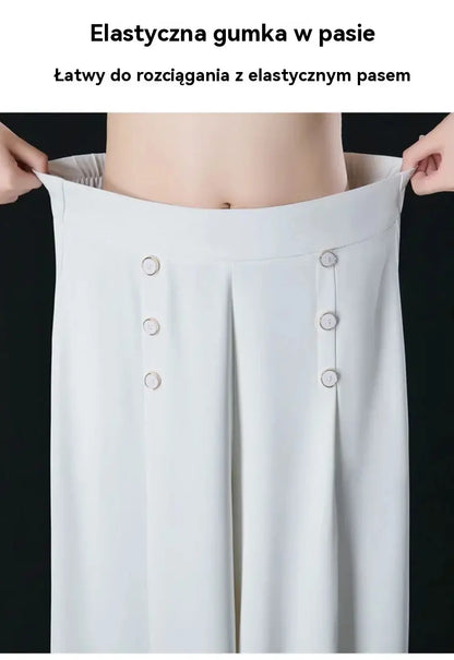 ✨-49% | Modne spodnie damskie z szerokimi nogawkami 💃 Wysoki stan | Lekkość i komfort [M-5XL]