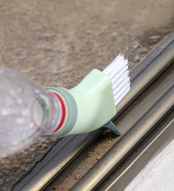 💥Wielofunkcyjna szczotka czyszcząca może być podłączona do butelki z wodą mineralną.