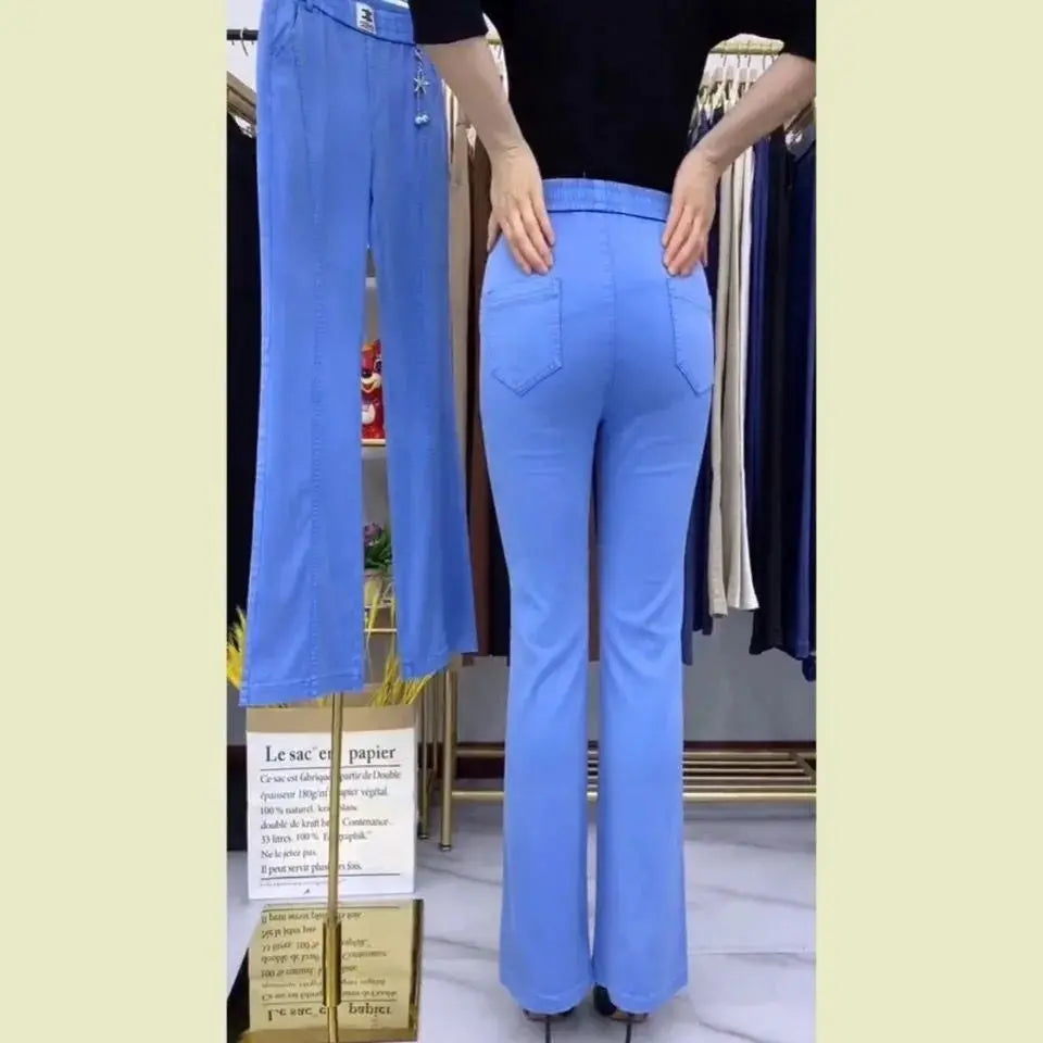 🏆【Nowość 2026】👖【S-4XL】Damskie jeansy z wysokim stanem i elastyczną talią