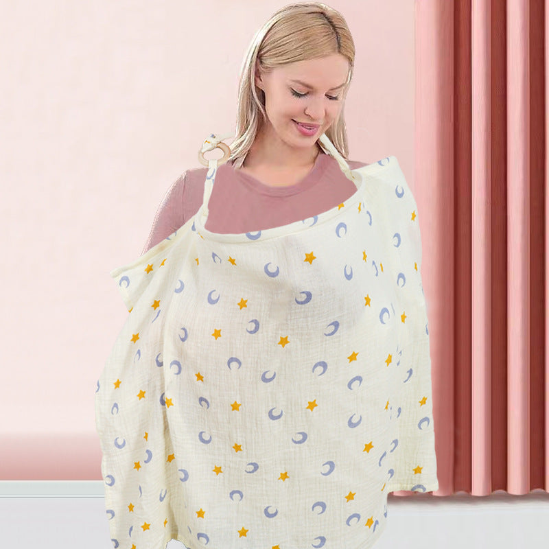 👩‍🍼Bawełniana osłona do karmienia piersią – oddychająca chusta dla mamy🍼