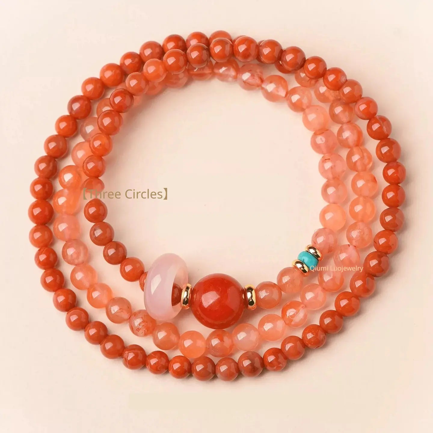 🟠Exquisite Agate & Crystal Multi-Wrap Bracelet for Good Fortune