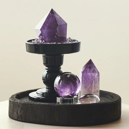 🔮Natural Amethyst Crystal Grid