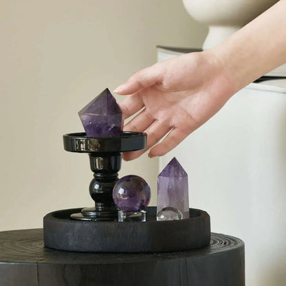 🔮Natural Amethyst Crystal Grid