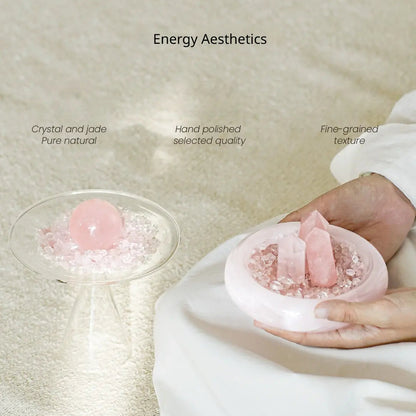 Pink Crystal "Cup of Love" — Crystal Home Décor Accent