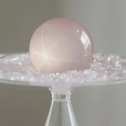 Pink Crystal "Cup of Love" — Crystal Home Décor Accent
