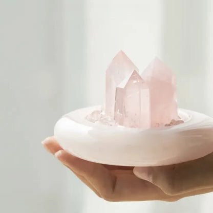 Pink Crystal "Cup of Love" — Crystal Home Décor Accent