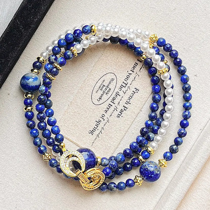 Vintage Lapis Lazuli &  Pearl Necklace | Premium Choker
