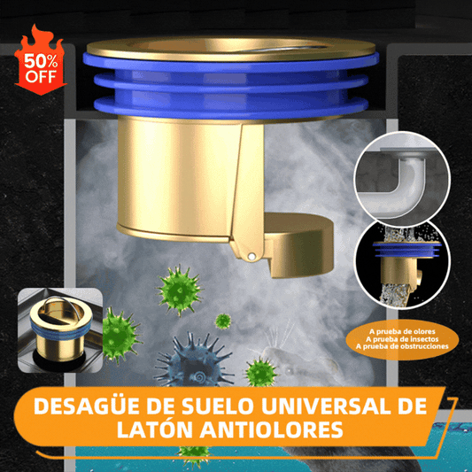 🚿 🔥 Desagüe universal de latón antiolor (antiolor e insectos): ¡Adiós a los malos olores!