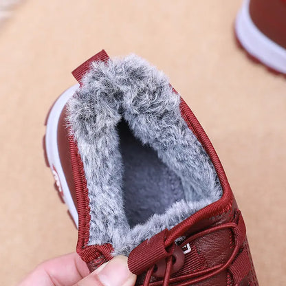 【35-42】Women's Leather Winter Boots