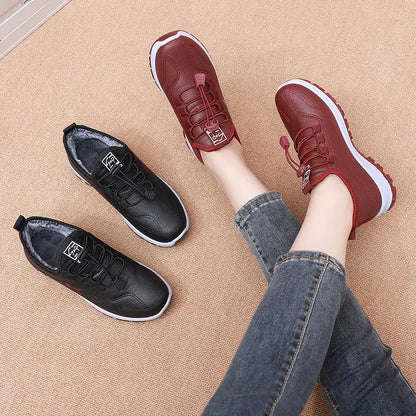 【35-42】Women's Leather Winter Boots