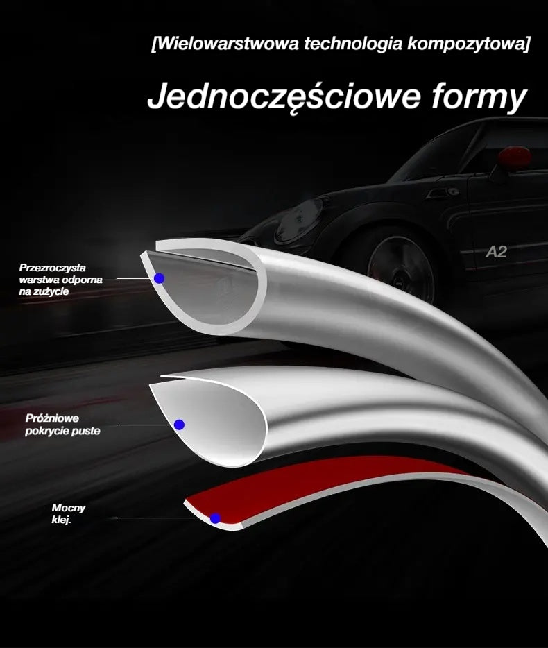 💥【5/10/15M】🚗🚗 Uniwersalna taśma przeciwuderzeniowa na drzwi, maskę i bagażnik samochodu