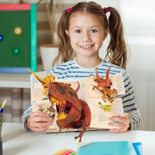 【Buy 1, Get 1 Free】📕 3D Enclopedia Prehistory Dinosaurs Book