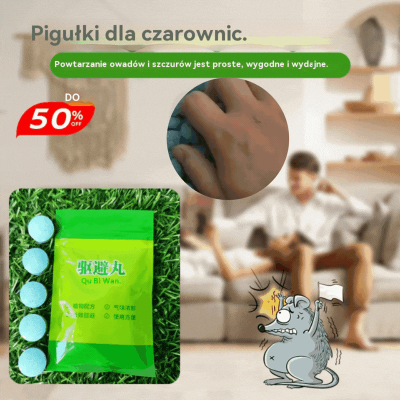 💊【50/100 kapsułek】⚠️🐭Silne tabletki odstraszające szczury, magiczne narzędzie odstraszające szczury