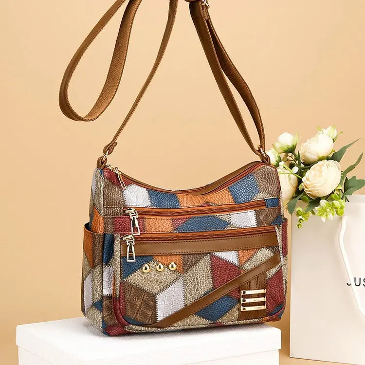 【45% Zniżki】👜Nowa Modna Torba Na Ramię Z Miękkiej Skóry PU W Dopasowanym Kolorze