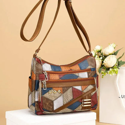【45% Zniżki】👜Nowa Modna Torba Na Ramię Z Miękkiej Skóry PU W Dopasowanym Kolorze