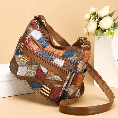 【45% Zniżki】👜Nowa Modna Torba Na Ramię Z Miękkiej Skóry PU W Dopasowanym Kolorze