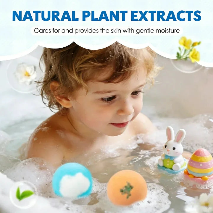 🔥🛁 Naturalne kule do kąpieli dla dzieci z mega bąbelkami i niespodzianką w środku 🥚✨12 szt. [1 opakowanie]