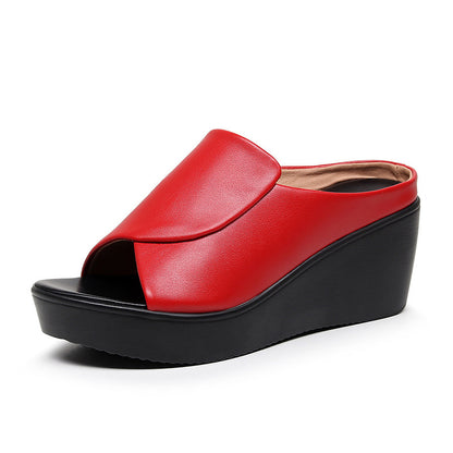 【30% ZNIŻKI】🔥[Obcas 5,5 cm] 【35-42】Sandały na koturnie z miękką podeszwą
