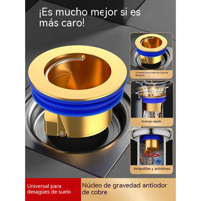🚿 🔥 Desagüe universal de latón antiolor (antiolor e insectos): ¡Adiós a los malos olores!