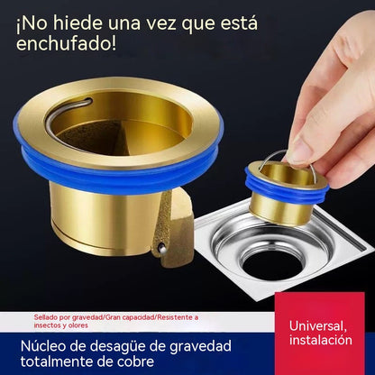 🚿 🔥 Desagüe universal de latón antiolor (antiolor e insectos): ¡Adiós a los malos olores!