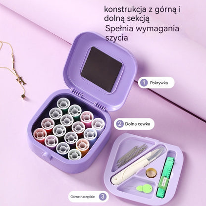 Pożegnaj problemy z szukaniem igieł: przenośne, magnetyczne pudełko do szycia – praktyczny pomocnik do cerowania!