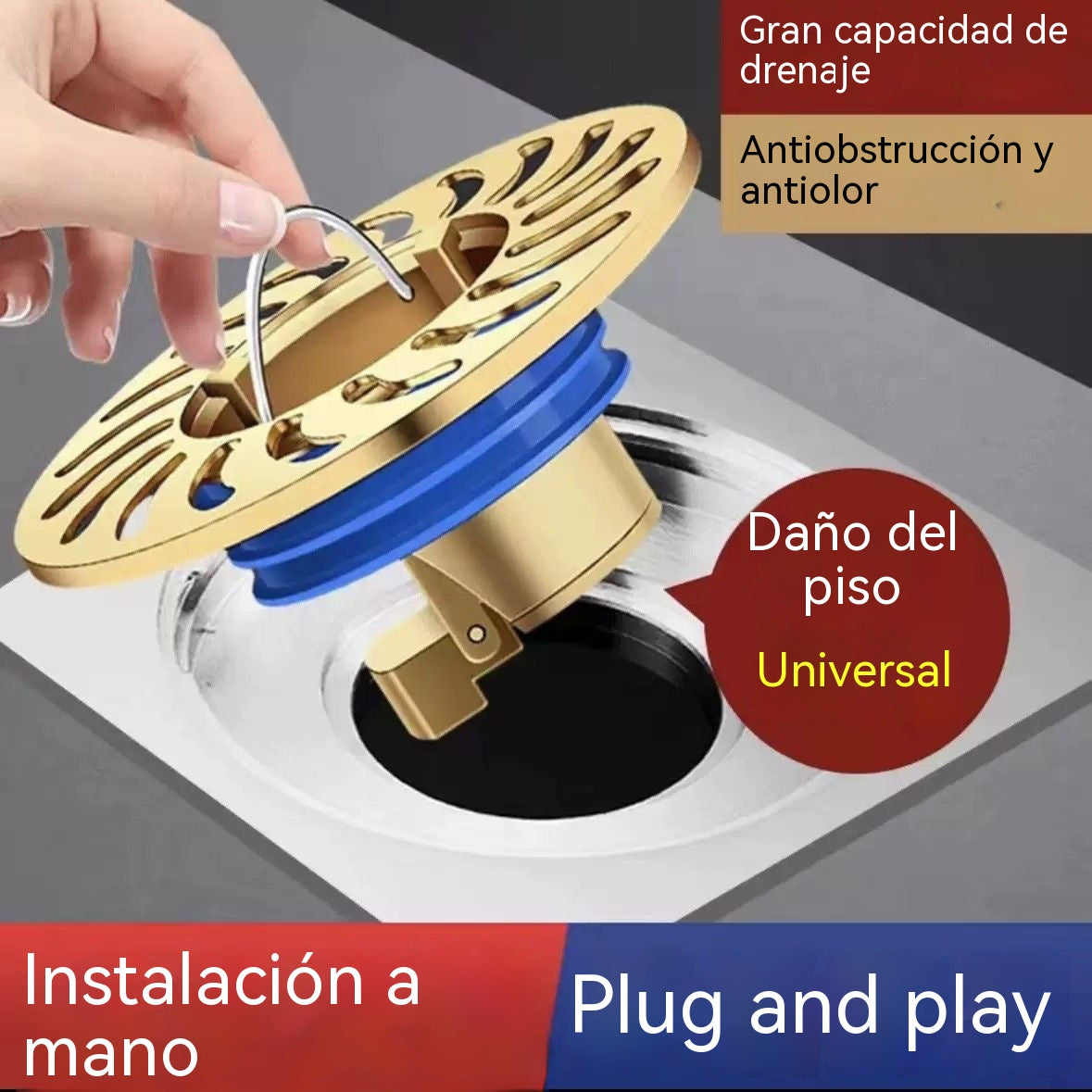 🚿 🔥 Desagüe universal de latón antiolor (antiolor e insectos): ¡Adiós a los malos olores!