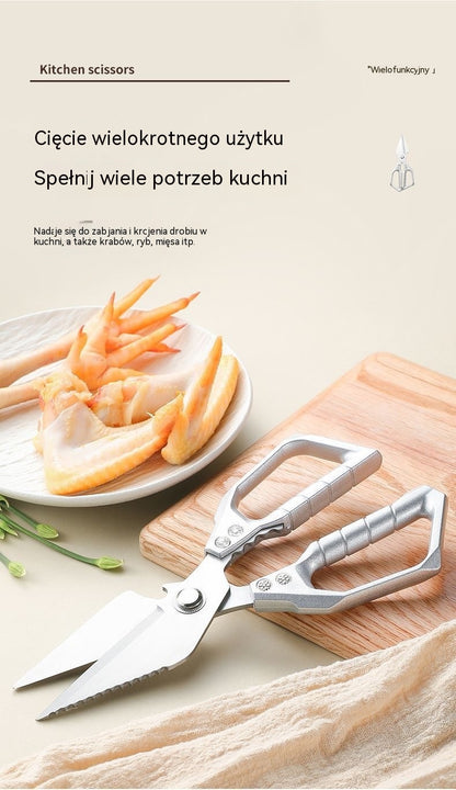 ✂️🍗Wytrzymałe wielofunkcyjne nożyczki kuchenne ze stali nierdzewnej🐟🥦
